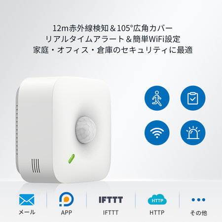 UbiBot 人体感知モーションセンサー MS1|WiFi対応・移動検知・アラート通知