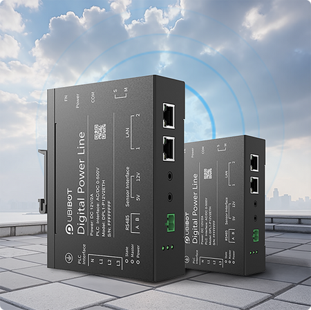 UbiBot 電力キャリア DPL1｜自動ネッ トワーク構築・最大500m対応・ビル/ 工場/地下設備向け