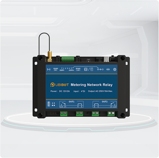 Ubibot ネットワーク継電器 NR2--WiFi ｜遠隔スイッチ制御・スマートオフィ ス/交通/農業/エネルギー管理用・多様 な外部センサー接続対応スプリッター