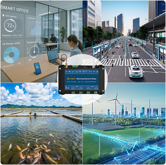 Ubibot ネットワーク継電器 NR2--WiFi ｜遠隔スイッチ制御・スマートオフィ ス/交通/農業/エネルギー管理用・多様 な外部センサー接続対応スプリッター