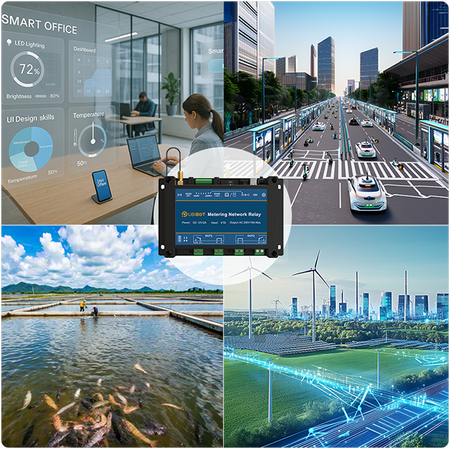 Ubibot ネットワーク継電器 NR2--WiFi ｜遠隔スイッチ制御・スマートオフィ ス/交通/農業/エネルギー管理用・多様 な外部センサー接続対応スプリッター