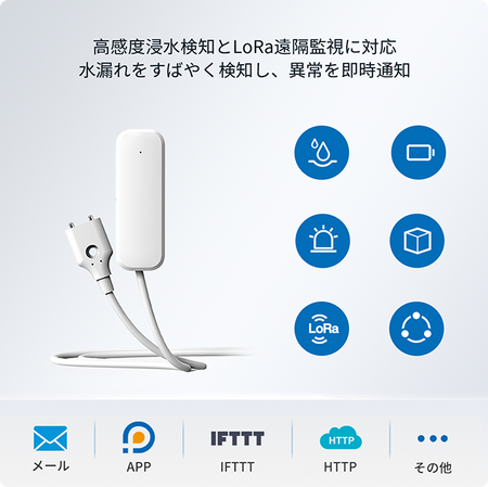 UbiBot DC1-LD 高感度水侵センサー｜LoRa無線通信・リアルタイム遠隔監視・即時アラート対応