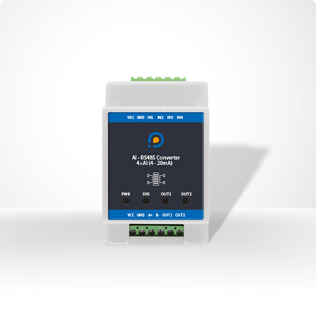 Ubibotアナログ量収集モジュール| 4-20mA対応・RS485 Modbus RTU 通信・設備データ収集